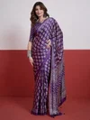 Shisha By Girnar Semi Modal With Mirror Work Saree